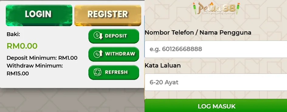 Create a Pelita88 Account